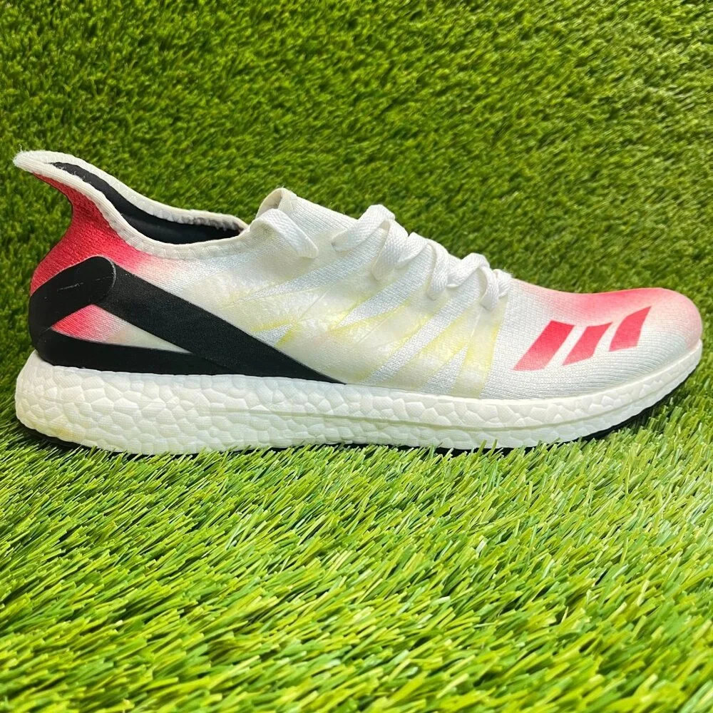 Adidas Speedfactory AM4BSBL Mens Size 13 White Red Black Running Shoes Sneakers